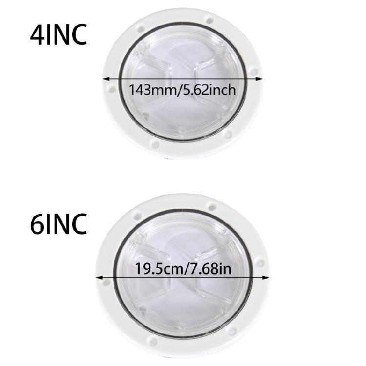 4"/6" Deck Cover for Boat Yacht Marine Deck Inspection Access Cover Inspection Cover Deck Lid