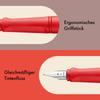 Lamy Safari Cosy Caneta de Tinteiro 020 Edição Especial uma caneta de tinteiro moderna com uma pega ergonómica e intemporal e um aparo de design médio, morango.