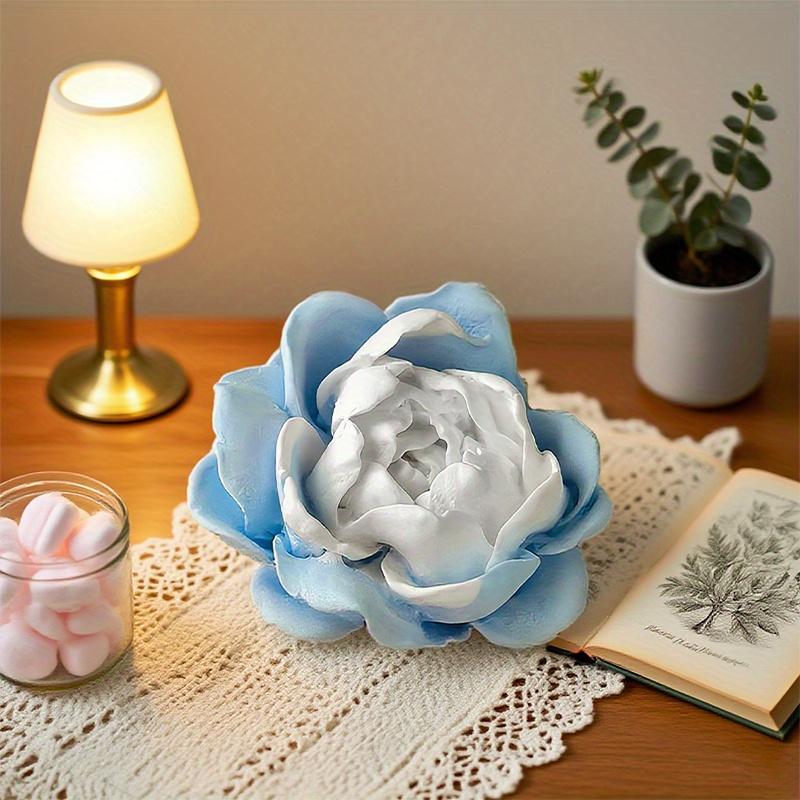 Floral Scented Candle Silicone MoldDIYJasmine Flower Diffuser Stone Handmade Soap Plaster Resin Mold