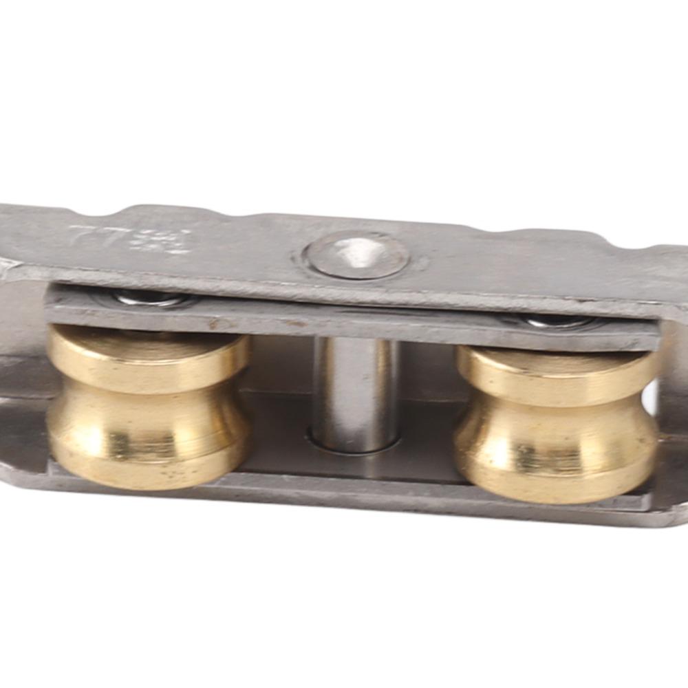 4PCS Double Rollers Sliding Patio Door Roller Assembly Copper Ball Wheel Roller  Home Use