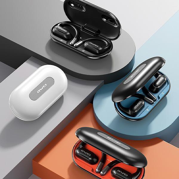 Awei Headphones Bluetooth 5.4 Ows T93+ Docking Station Black/Black