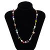 Stylish Bohemian Multicolor  Beads and Imitation Pearls Choker Necklace Portable Accessory for Casual Wear