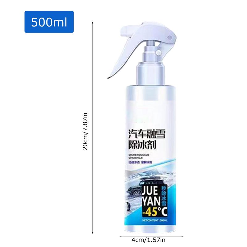 Car Deicer Spray Automotive Glass Car Ice Melt Spray 260ml Ice Removal Spray Windshield Defroster Car Windshield Glass Anti Ice