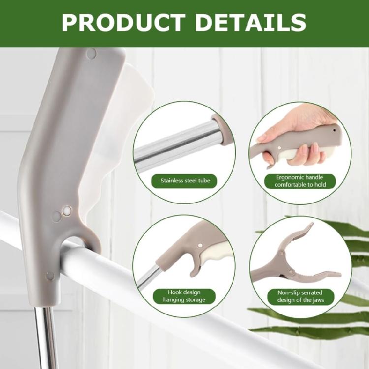 2pcs Litter Grabber Tool For Quick And Easy Trash Pickers With Comfortable Ergonomic Design Rubbish Tong Clamp Tool