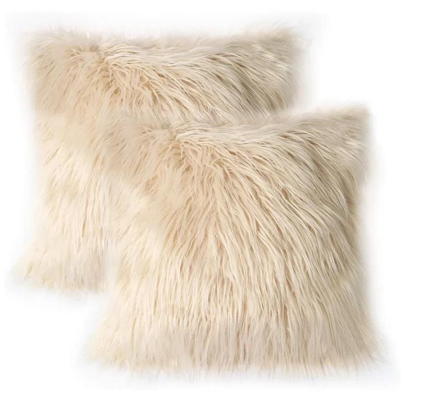 Soft Fur Plush Cushion Cover Home Decor Pillow Covers Living Room Bedroom Sofa Decorative pillowcase 45x45cm shaggy fluffy cover
