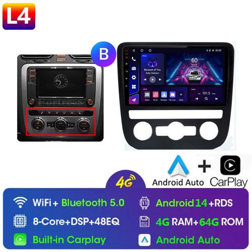 Fortress AI Voice Wireless CarPlay Android Auto Radio pentru Volkswagen Scirocco 2008-2013 4G Multimedia Auto GPS 2din radio auto