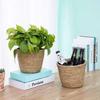 1Pcs Planter Basket Flower Pot Basket Rattan Straw Grass Woven Flowerpot Mini/S/M/L Furniture Decoration For Garden Terraces