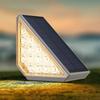 LED Outdoor Solar Lights Decor Super Bright Solar Deck Lights Triangle Step Lamp for Stair Deck Front Step Front Porch and Patio