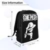 One Pieces Backpacks for Men Women Water Resistant School College Luffy Bag Print Bookbag