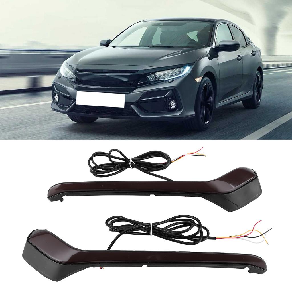 Car Driving Front Lamp Driving Light LED 3 Color Daytime Running Light Accessory Fit for Hatchback 2019‑2020
