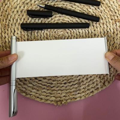 Glattschreibender Schwarzer Gelstift ABS und Beschichtetes Papier Prüfungsstift Modischer Kugelschreiber