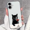 For iPhone 17 Air 16 15 14 13 Pro Max Plus 16e Luxury Clear Phone Case Cute Couple Piggy Pattern Soft Silicone Anti Slip Shell For iPhone Bumper Cover