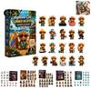 Cow Lover Christmas Gifts 3D Highland Advent Calendar 2026, Countdown with Cute Cartoon Ornaments Farm Cattle Mini Figurines for Hanging And