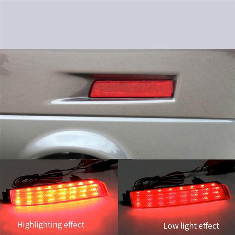 Powerful Car Rear Bumper LED Tail Brake Light Reflector Light Red Lens Accessories For Nissan Juke/Murano/Infiniti FX35 FX37 FX5