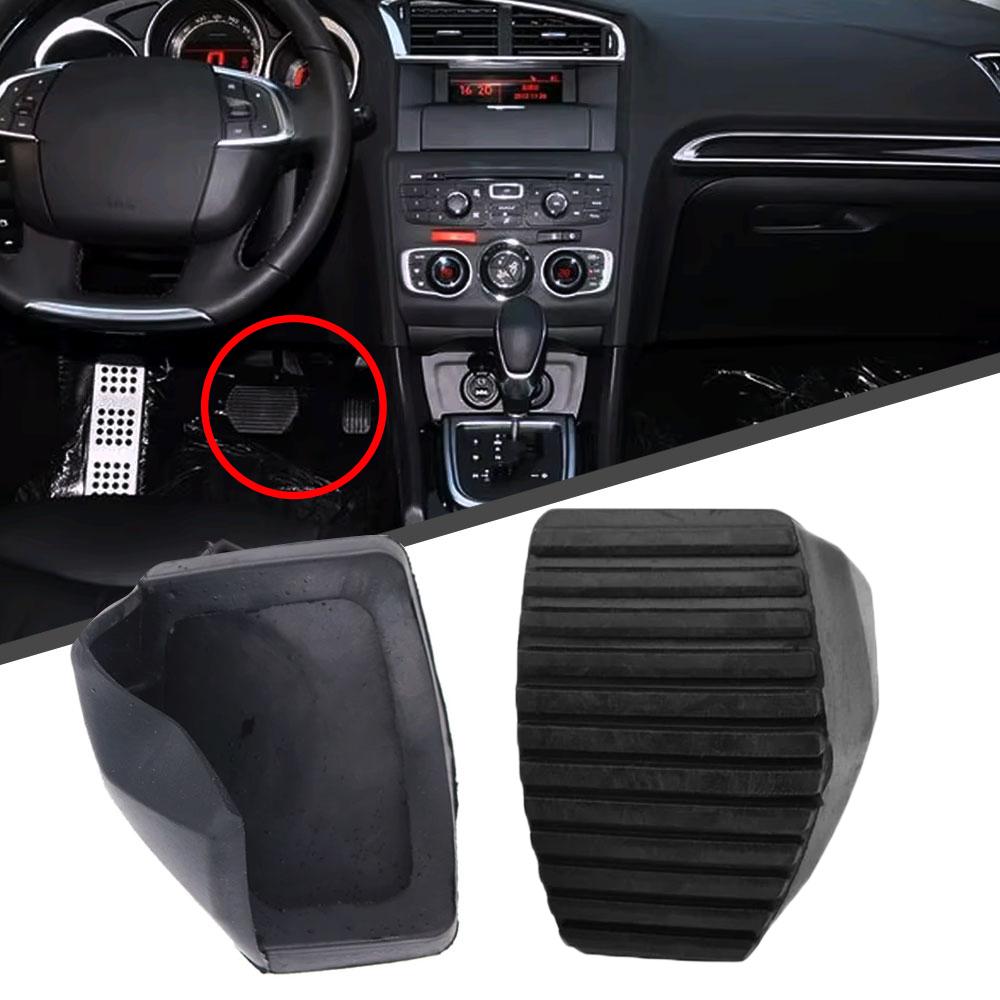 2pcs Car Clutch Foot Rest Cover Brake Pedal Pad for Citroen Berlingo DS3 DS4 Picasso C3 C4 C5 C6 C8 Peugeot 207 208 308 508 2008