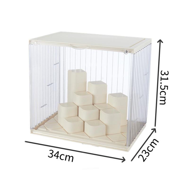 Stackable Transparent Magnetic Figurine Display Rack for Blind Boxes Pop Mart Storage Box Display Case for Collectible Toys