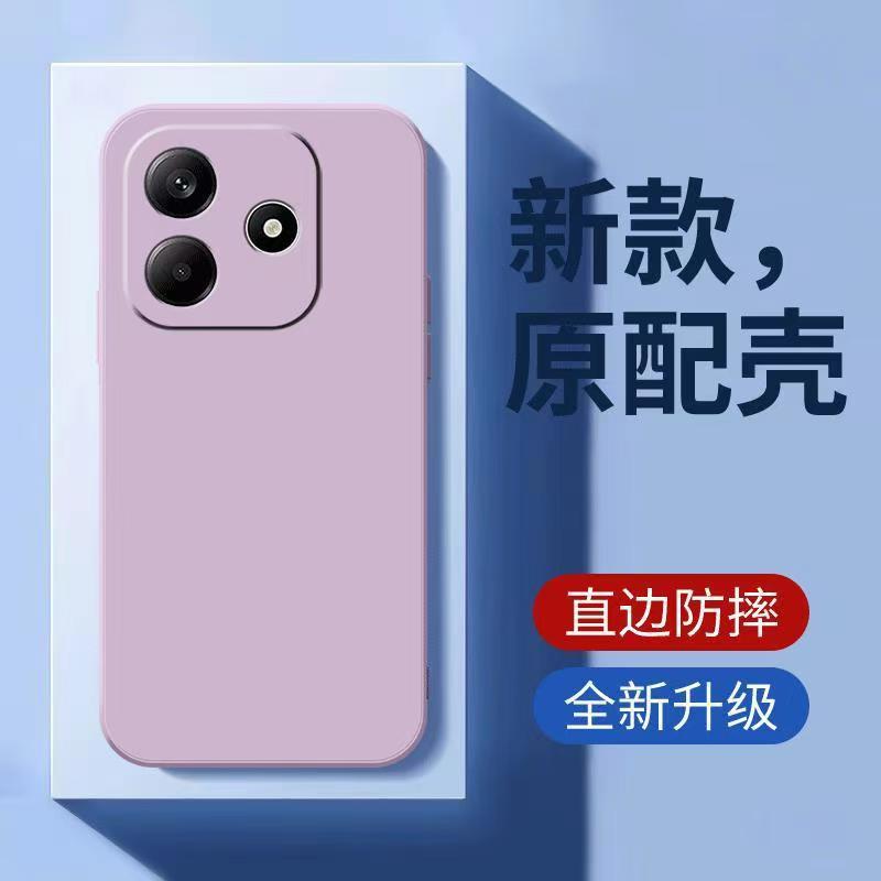 Applicable to Redmi Note14Pro mobile phone case Turbo4 Rubik's Cube straight edge 10X liquid silicone K80 skin-friendly feel