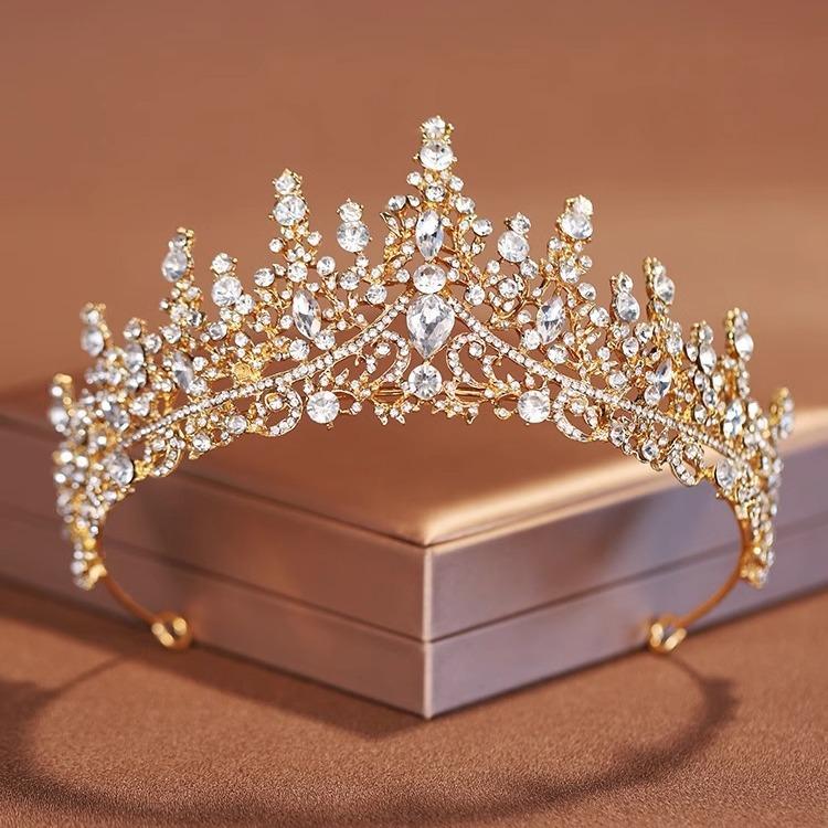 Crown Bridal Tiara Korean-style Atmospheric Wedding Hair Accessories Goddess's 18th-year-old Coming-of-age Ceremony Princess Birthday Crown