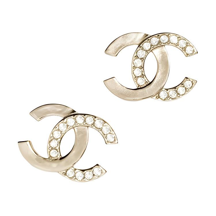 

Chanel 25P Spring Summer Hollow Logo Earrings Unisex earrings Gold ABF249-B19807-NAFAL Box+Padding Board