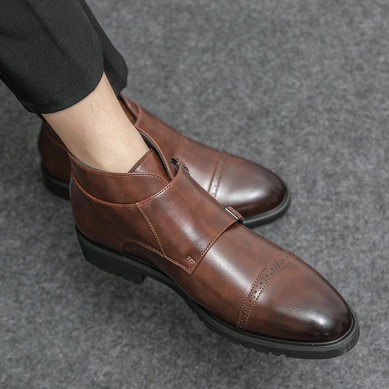 New Men's Classic Oxfords Business Casual Leather Shoes Driving Loafers Wedding Shoes Italian Style Mocassins