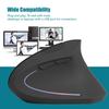 2.4GHz Optical 1600DPI Wireless Ergonomic Vertical Gaming Mouse NOn delay for pc  Laptop Black