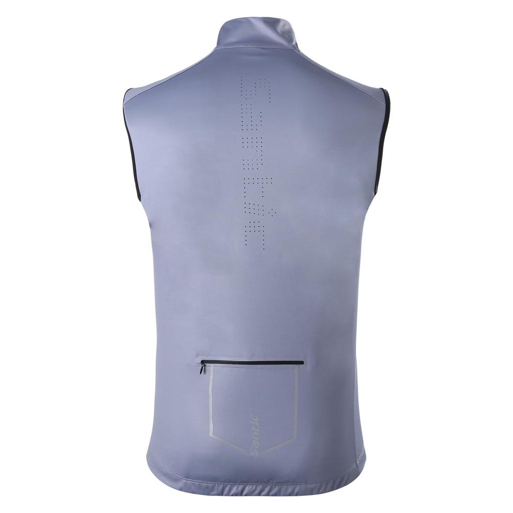 Santic Cycling Vest Windbreaker for Spring/Summer, Windproof and Reflective