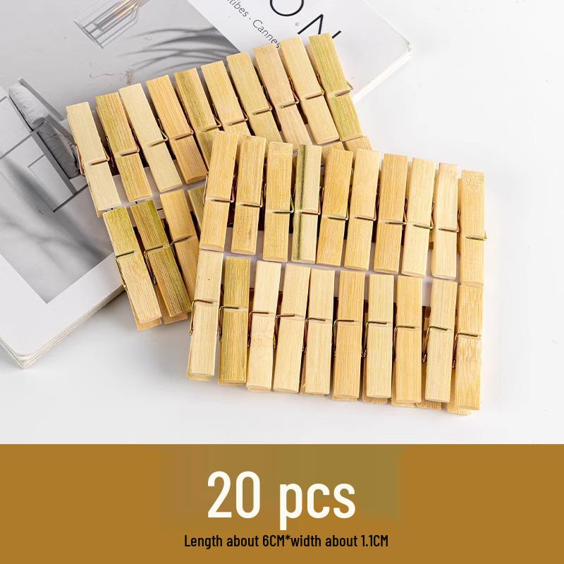 

Бамбуковые ветрозащитные деревянные прищепки для одеял и теплиц - прочные, маленькие бытовые зажимы для герметизации