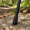 Outdoor Walking Hiking Stick Tip Covers, 8 Black PVC Replacement Part with Enclosed Bases and Hand Installation for Fitness Walking and Hiking