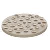 Tapis a lécher Fleur Rond 20 cm Taupe