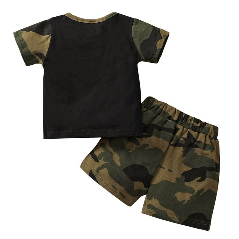 Verano Baby Boys Girls Tops Manga Corta Letra Estampado Camiseta + Camuflaje  Pantalones Cortos Casual Outfits Sets comprar a buen precio — entrega  gratuita, reseñas reales con fotos — Joom