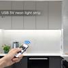 5V USB ניאון LED אורות LED מתחת לארון אור עמיד למים למטבח ארון ארון תאורה אחורית מנורת סרט ליניארי עיצוב הבית