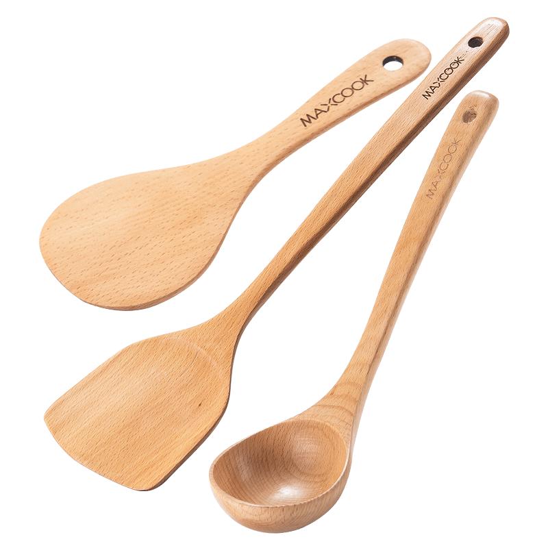 MAXCOOK Wooden Kitchen Utensil 3-Piece Set