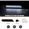 D-Lumina LED Seitenmarkierungsleuchten Rauchglas für Chevy Camaro 2010 2011 2012 2013 2014 2015, 5. Generation Camaro Front-Heckstoßstange LED Seitenmarkierer Weiß,