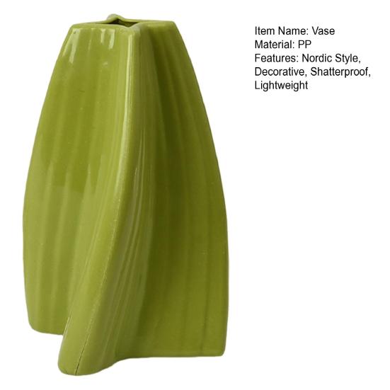 Nordic Flower Vase Decorative Modern Art Vase Shatterproof Flower Bottle for Flower Arrangement Living Room Home Decor
