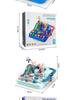 Car Adventure Breakout Train: Educational Inertial Toy Car with Macaron Color Tracks and Parking Lot