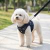 Anti-knot Dog Cat Leash Vest Style Escape Proof Harness Durable Denim Harness  Daily Travel