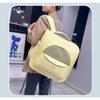 New Pet Bag Macaron Candy Color Large Capacity Shoulder Portable Breathable Cat Bag Outing Pet Backpack