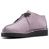 Clarks Originale Zweilagige Rindsleder Retro Trendige Mode Bequem Verschleißfest Atmungsaktiv Niedrige Schnürschuhe Damen Sneaker Lila 261739984