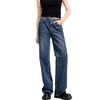 Jinyujie Women's Retro Loose Fit Wide-Leg Jeans