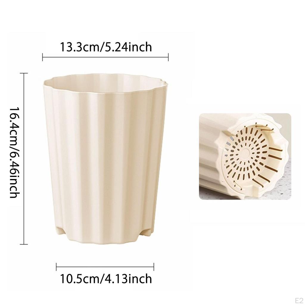 5 Pieces Plant Pots 1.4 L Practical Home Decoration Containers Flower for Backyard Office