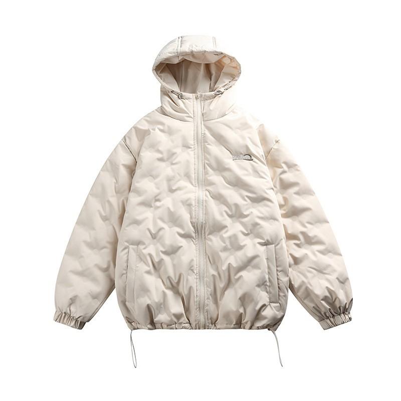 Lightweight Hooded Down Jacket Men Women Japanese Streetwear Style 90% White Duck Quilted