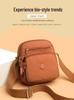 2026 Women's Lightweight Nylon Crossbody Bag with Multi-compartment and Water-repellent Design