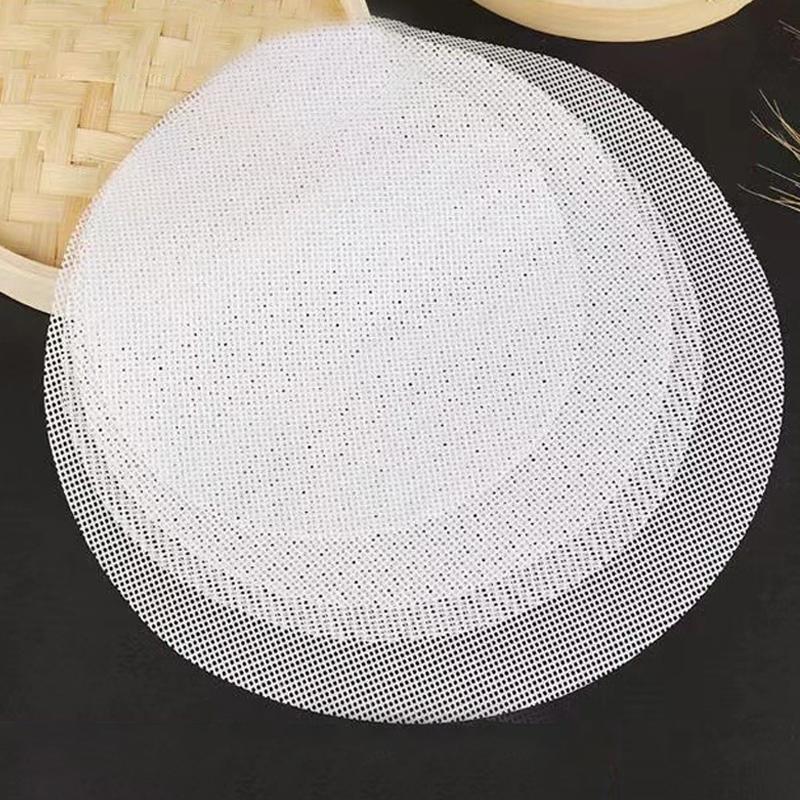 5Pcs Non-Stick Steamer Mat Dim Sum Tool Food Grade Silicone Kitchen Under Steamers Mat Cooking Accessories Eco-Friendly Cookware