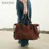 JOGUJOS New Lazy Yongfeng Leather Women's Bag Large Capacity Soft Bag Multifunctional Handbag Underarm Bag Crossbody Bag