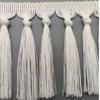 1Yard 11cm Wide Tassel Trim Ribbon Boho Style Macrame Tassel Ribbon  For Home Textile