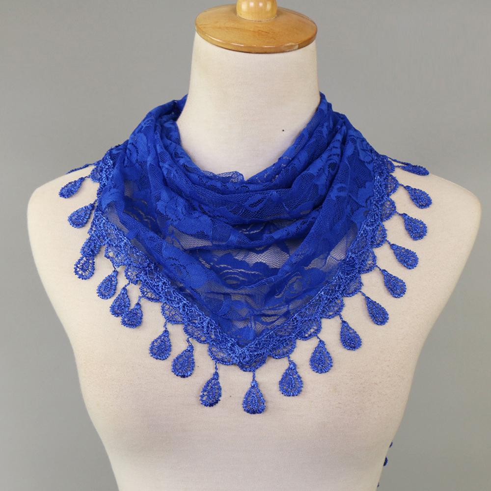 Any Occasion Scarf Fashionable Neckerchief Hollow Rose Scarf Lace Scarf