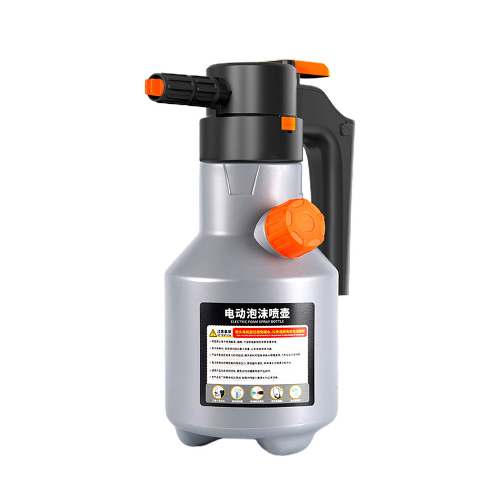 

Электрический пенный распылитель Профессиональный ручной 2л пенная пушка для снега Моторизованный распылитель для мойки автомобиля Аксессуары для автомойки серый
