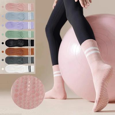 Ponožky Pilates pre ženy Ponožky na jogu Čistá bavlna Protišmykové silikónové gripy Šport v hale Fitness Pilates Yoga Gym Dance Socks