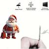 Santa Claus 6-Piece Set 2D Flat Acrylic Pendant Car Keychain Car Rearview Mirror Backpack Pendant Home Decoration Pendant