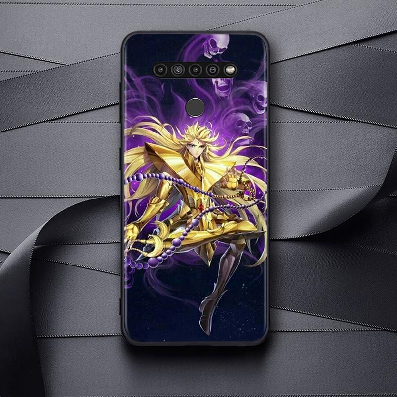 Saint Seiya Shiryu Anime tok LG G8 G8S G8X V30 V35 V40 V50 V60 ThinQ Q60 K40 K50 K51 K61 K71 K92 K62 készülékekhez, puha fekete telefontok